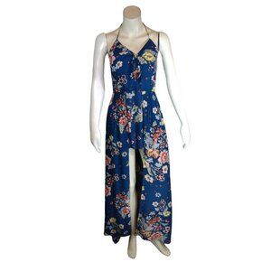 Women Teal Floral Jumpsuit